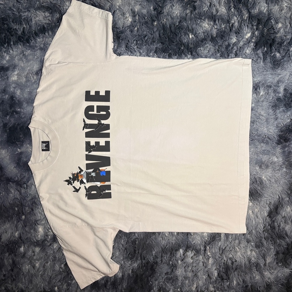 Revenge x Juice Wrld Crows White Graphic T-Shirt New in Bag Size XXL
